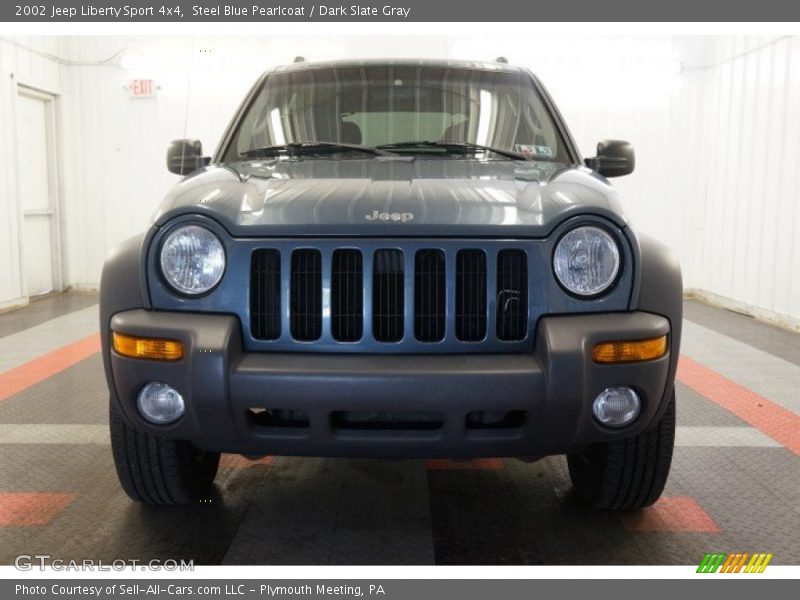 Steel Blue Pearlcoat / Dark Slate Gray 2002 Jeep Liberty Sport 4x4