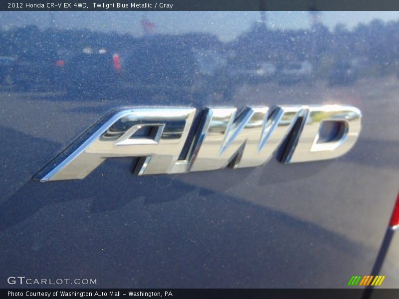 Twilight Blue Metallic / Gray 2012 Honda CR-V EX 4WD