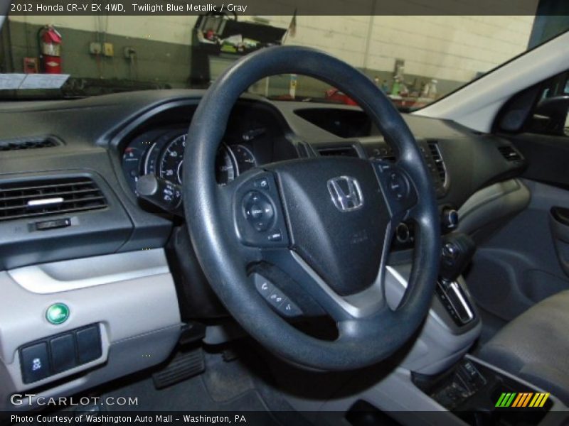 Twilight Blue Metallic / Gray 2012 Honda CR-V EX 4WD
