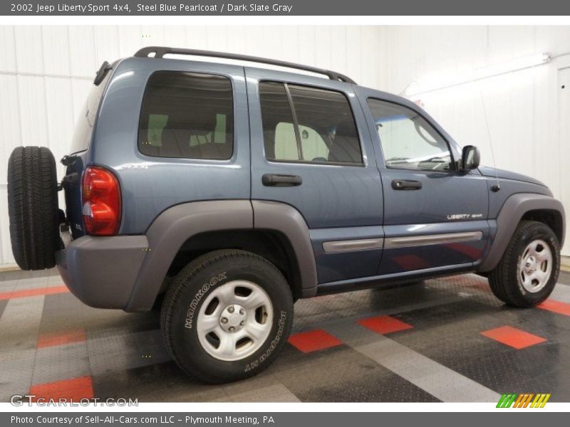 Steel Blue Pearlcoat / Dark Slate Gray 2002 Jeep Liberty Sport 4x4