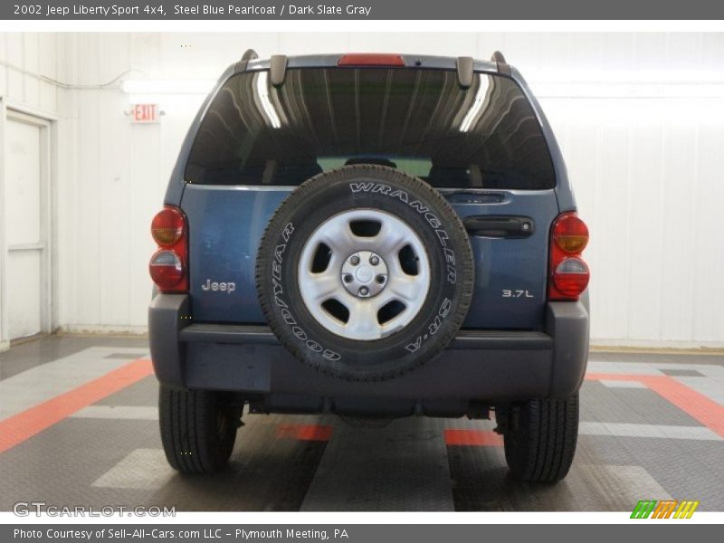 Steel Blue Pearlcoat / Dark Slate Gray 2002 Jeep Liberty Sport 4x4