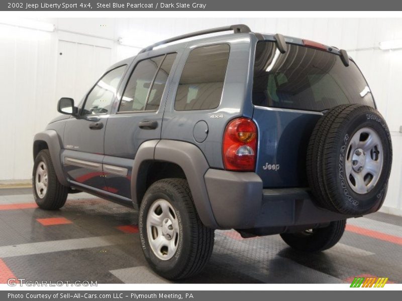 Steel Blue Pearlcoat / Dark Slate Gray 2002 Jeep Liberty Sport 4x4