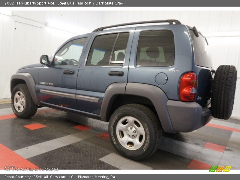 Steel Blue Pearlcoat / Dark Slate Gray 2002 Jeep Liberty Sport 4x4