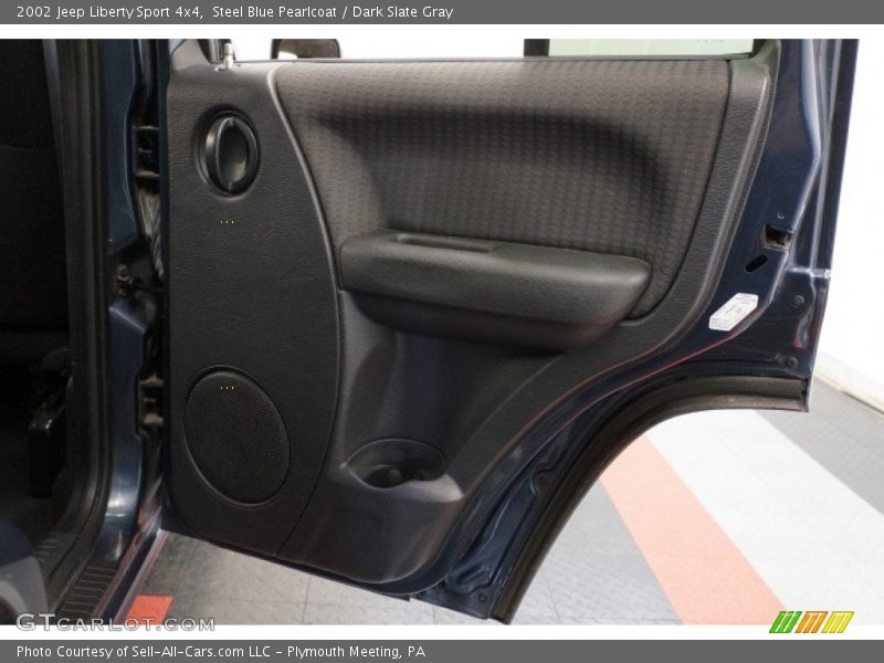 Steel Blue Pearlcoat / Dark Slate Gray 2002 Jeep Liberty Sport 4x4