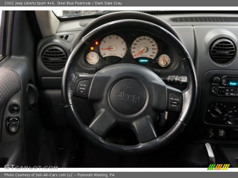 Steel Blue Pearlcoat / Dark Slate Gray 2002 Jeep Liberty Sport 4x4