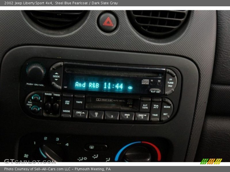Steel Blue Pearlcoat / Dark Slate Gray 2002 Jeep Liberty Sport 4x4
