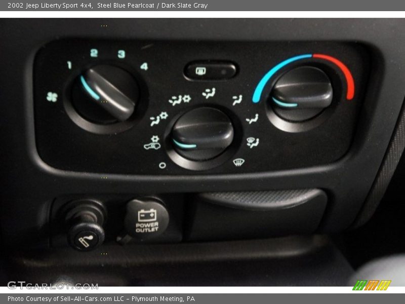 Steel Blue Pearlcoat / Dark Slate Gray 2002 Jeep Liberty Sport 4x4