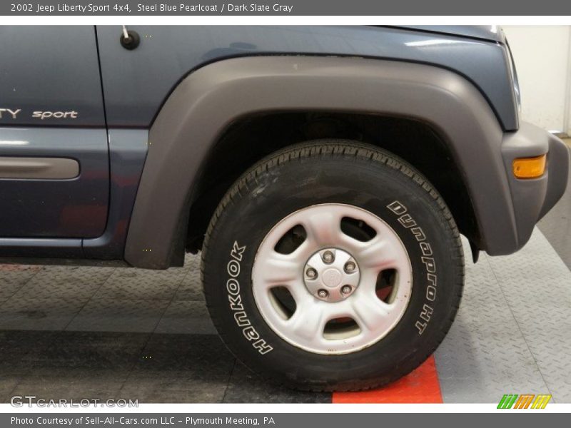 Steel Blue Pearlcoat / Dark Slate Gray 2002 Jeep Liberty Sport 4x4