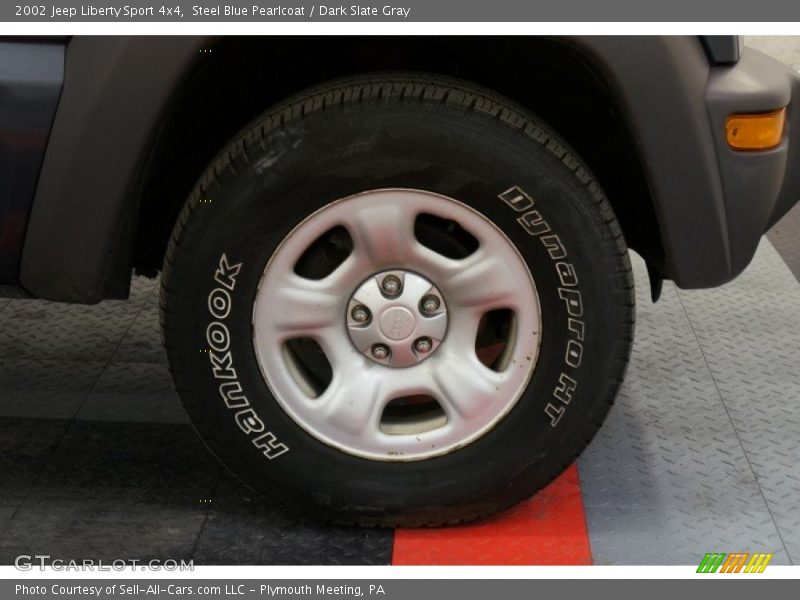 Steel Blue Pearlcoat / Dark Slate Gray 2002 Jeep Liberty Sport 4x4