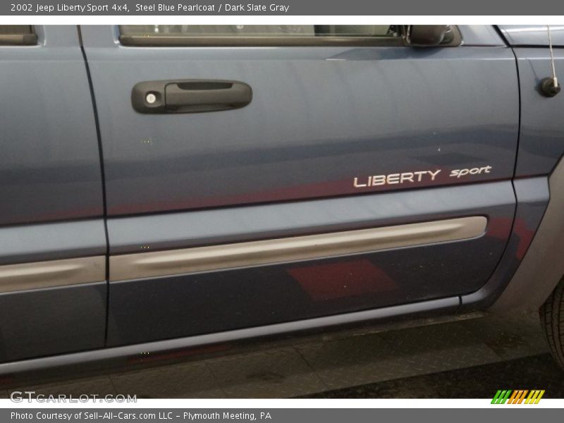 Steel Blue Pearlcoat / Dark Slate Gray 2002 Jeep Liberty Sport 4x4