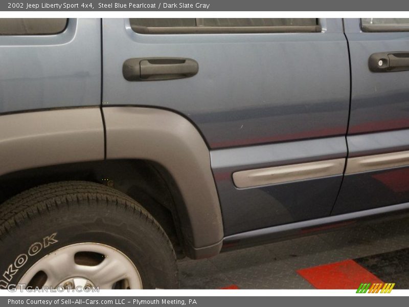 Steel Blue Pearlcoat / Dark Slate Gray 2002 Jeep Liberty Sport 4x4