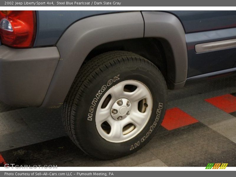 Steel Blue Pearlcoat / Dark Slate Gray 2002 Jeep Liberty Sport 4x4