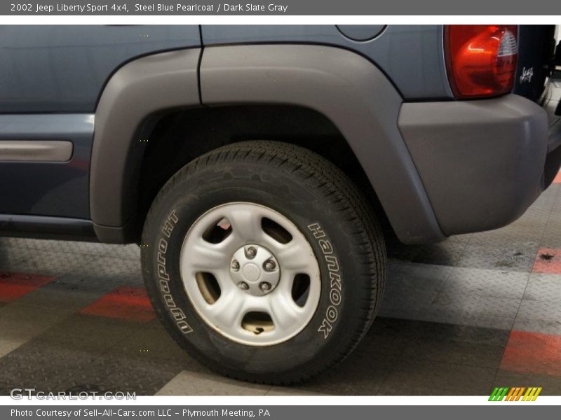 Steel Blue Pearlcoat / Dark Slate Gray 2002 Jeep Liberty Sport 4x4