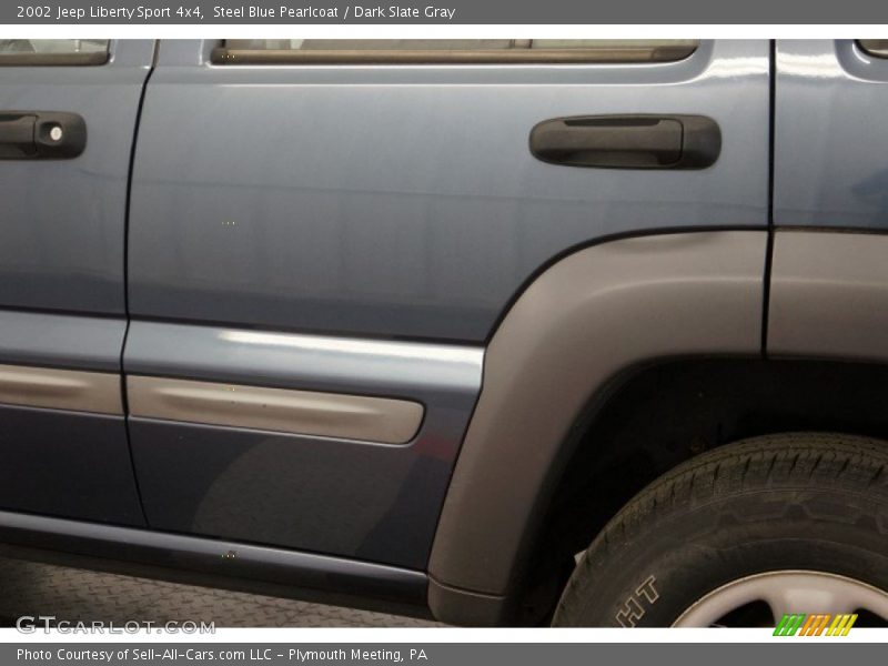 Steel Blue Pearlcoat / Dark Slate Gray 2002 Jeep Liberty Sport 4x4