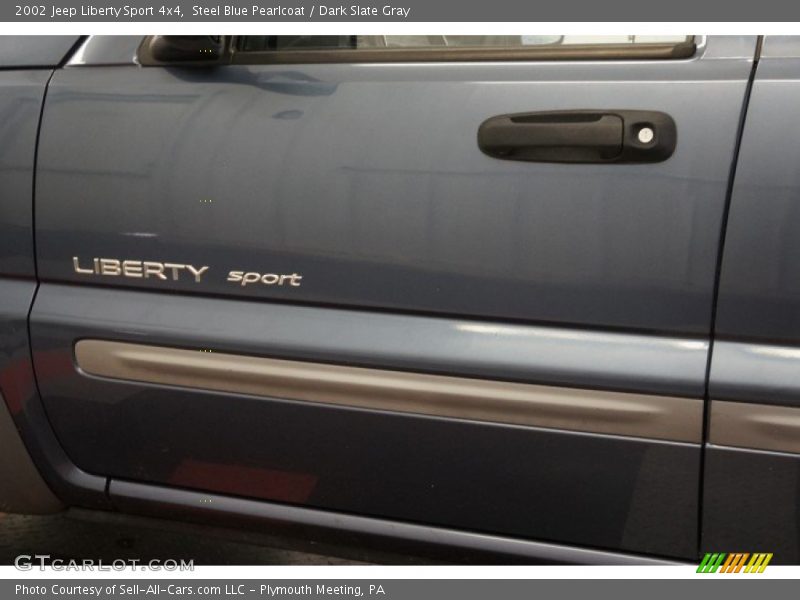 Steel Blue Pearlcoat / Dark Slate Gray 2002 Jeep Liberty Sport 4x4
