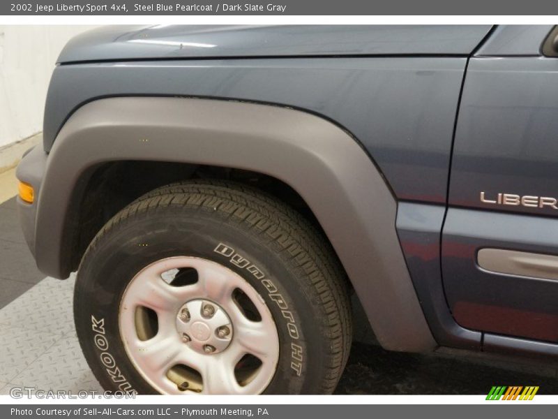 Steel Blue Pearlcoat / Dark Slate Gray 2002 Jeep Liberty Sport 4x4