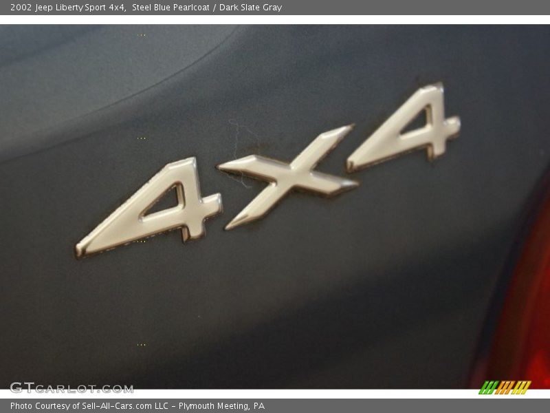 Steel Blue Pearlcoat / Dark Slate Gray 2002 Jeep Liberty Sport 4x4