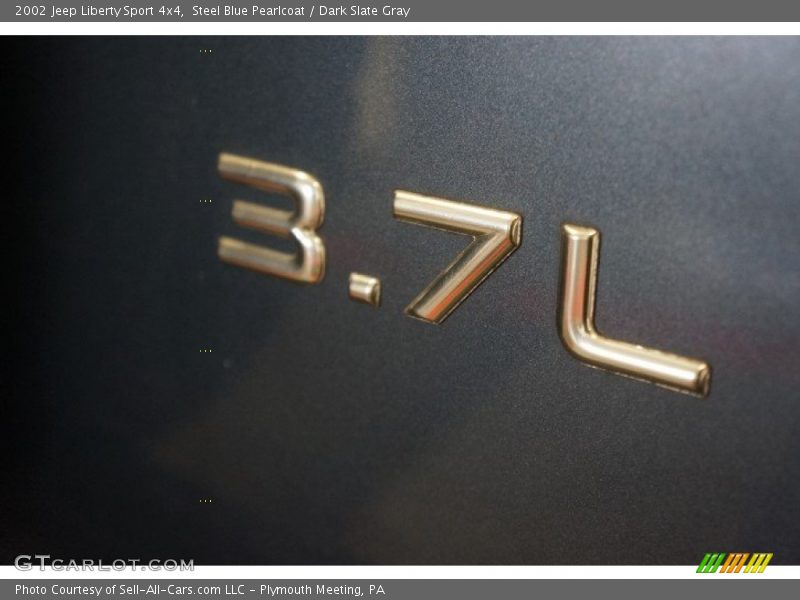 Steel Blue Pearlcoat / Dark Slate Gray 2002 Jeep Liberty Sport 4x4