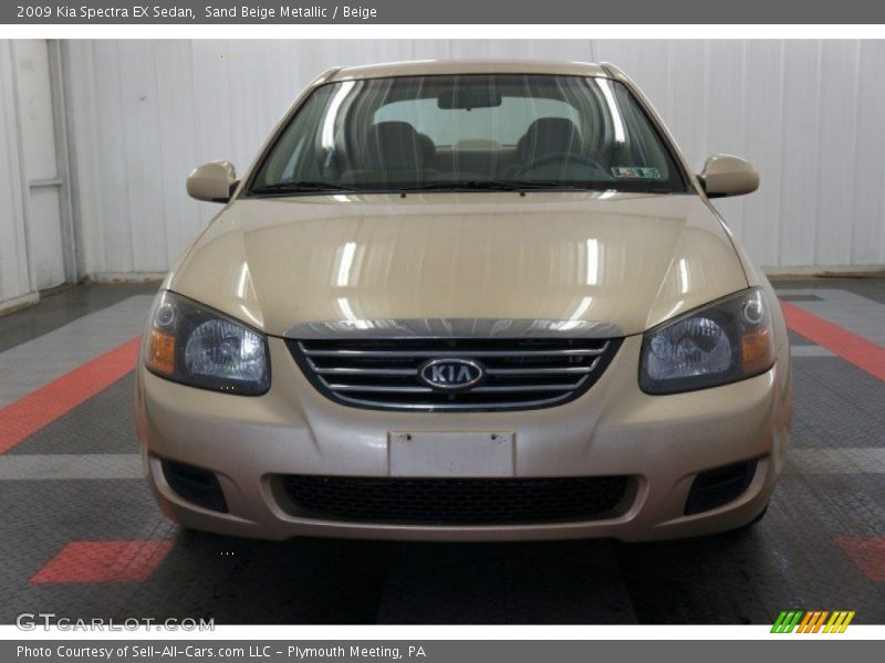 Sand Beige Metallic / Beige 2009 Kia Spectra EX Sedan