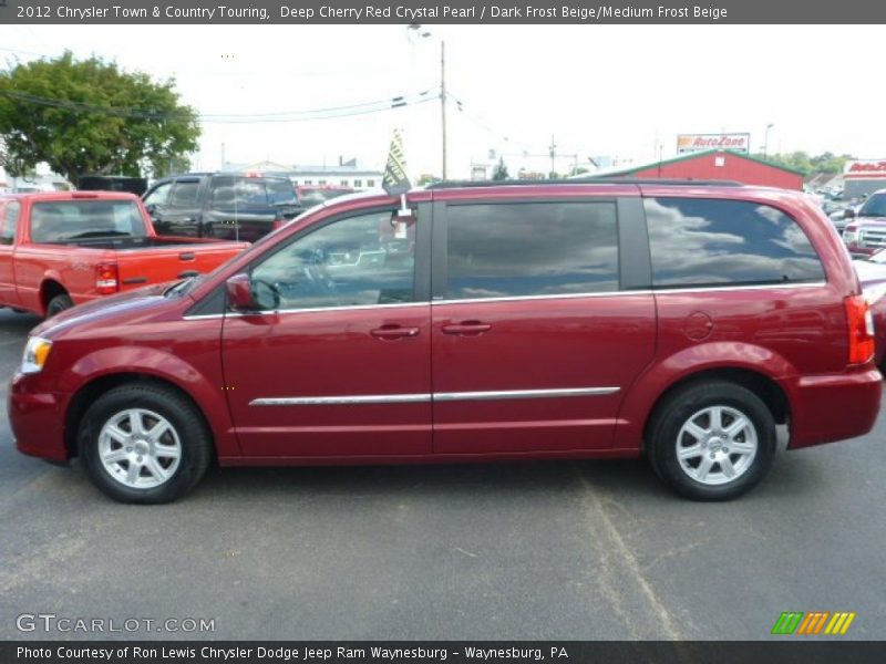 Deep Cherry Red Crystal Pearl / Dark Frost Beige/Medium Frost Beige 2012 Chrysler Town & Country Touring