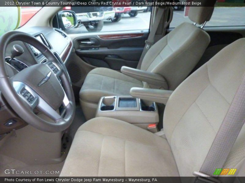 Deep Cherry Red Crystal Pearl / Dark Frost Beige/Medium Frost Beige 2012 Chrysler Town & Country Touring