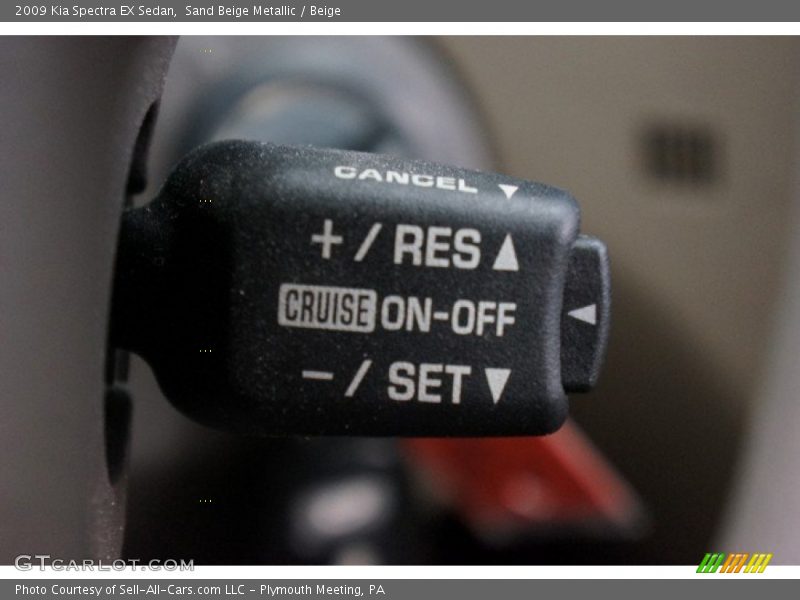 Sand Beige Metallic / Beige 2009 Kia Spectra EX Sedan