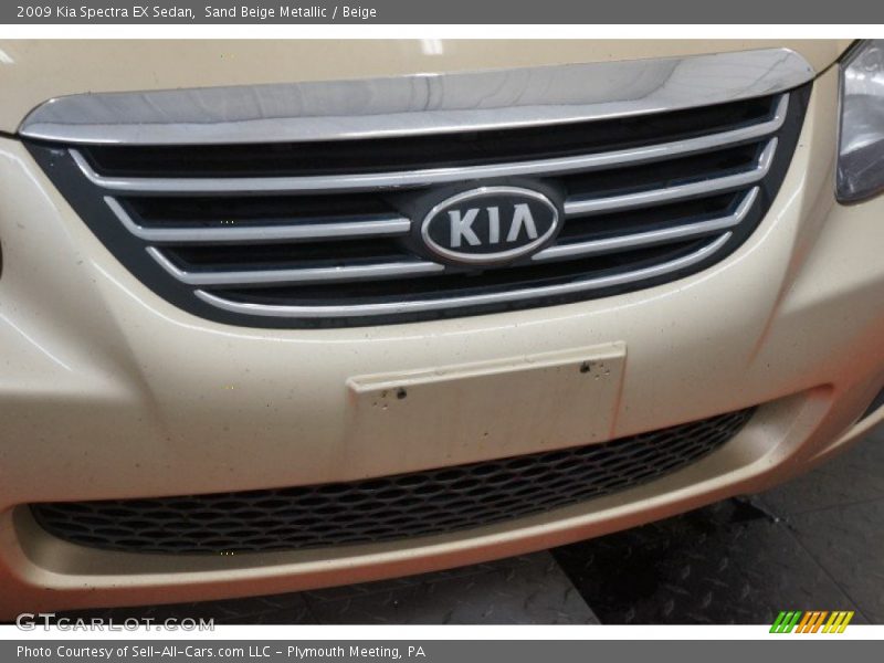 Sand Beige Metallic / Beige 2009 Kia Spectra EX Sedan