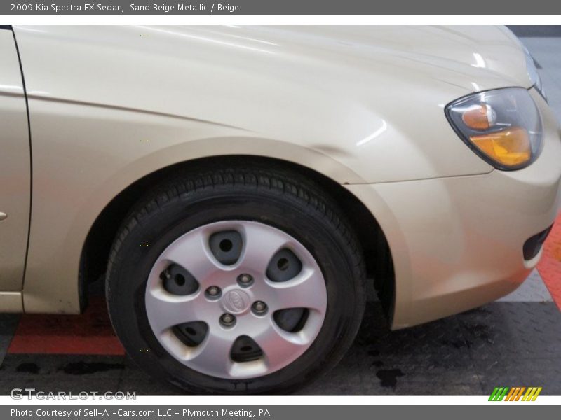 Sand Beige Metallic / Beige 2009 Kia Spectra EX Sedan