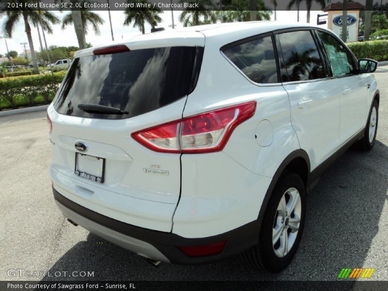Oxford White / Charcoal Black 2014 Ford Escape SE 2.0L EcoBoost