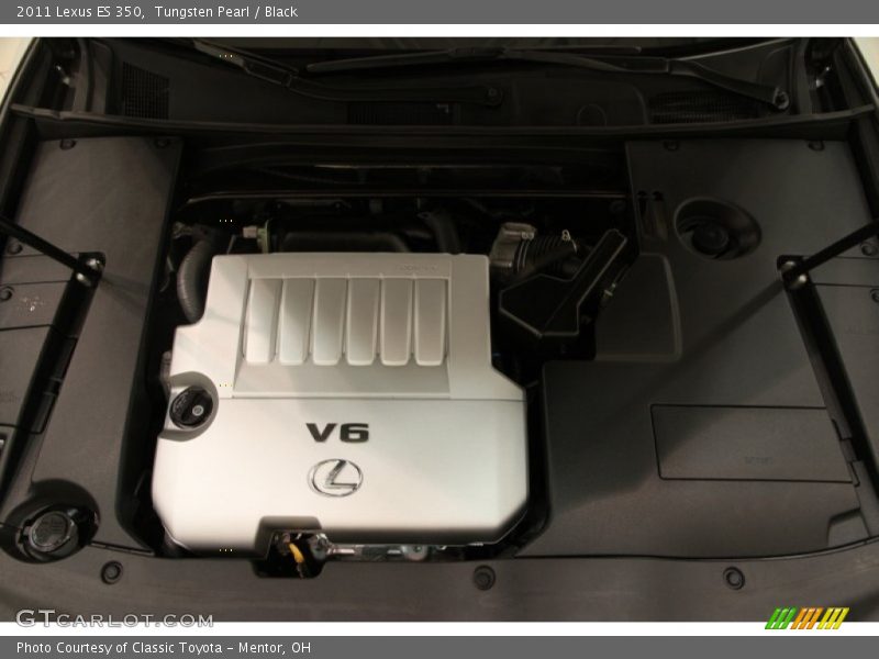 Tungsten Pearl / Black 2011 Lexus ES 350