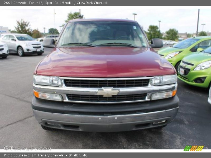 Sport Red Metallic / Gray/Dark Charcoal 2004 Chevrolet Tahoe LS