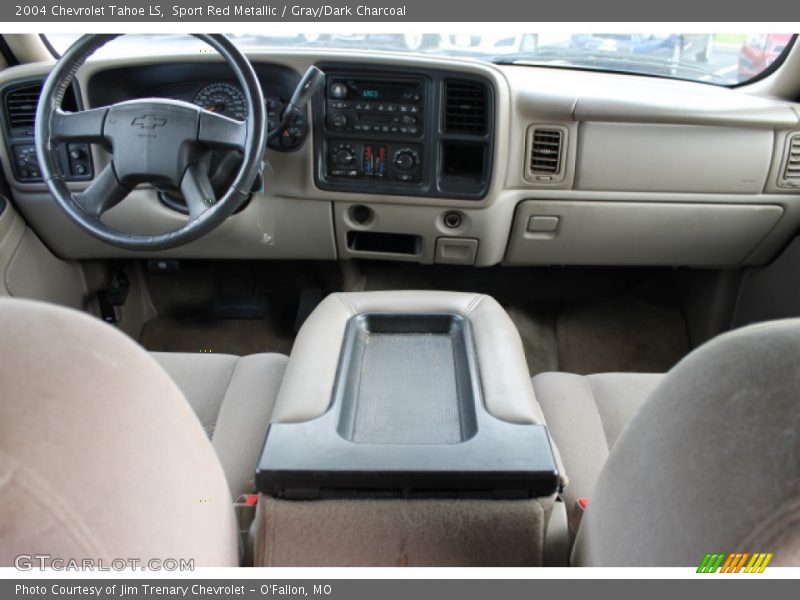 Sport Red Metallic / Gray/Dark Charcoal 2004 Chevrolet Tahoe LS