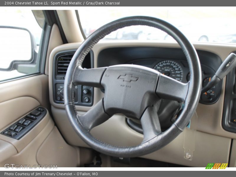 Sport Red Metallic / Gray/Dark Charcoal 2004 Chevrolet Tahoe LS