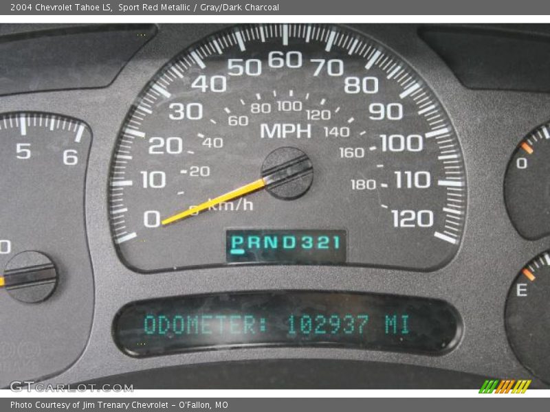 Sport Red Metallic / Gray/Dark Charcoal 2004 Chevrolet Tahoe LS