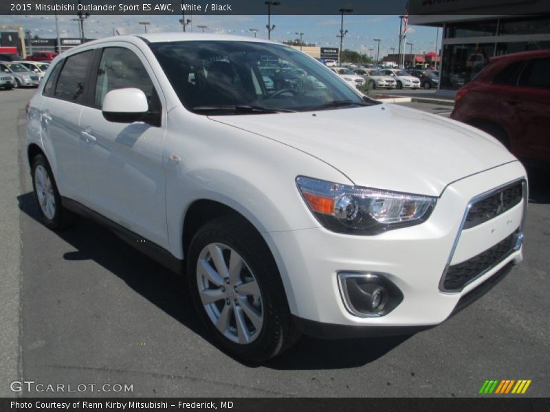 White / Black 2015 Mitsubishi Outlander Sport ES AWC