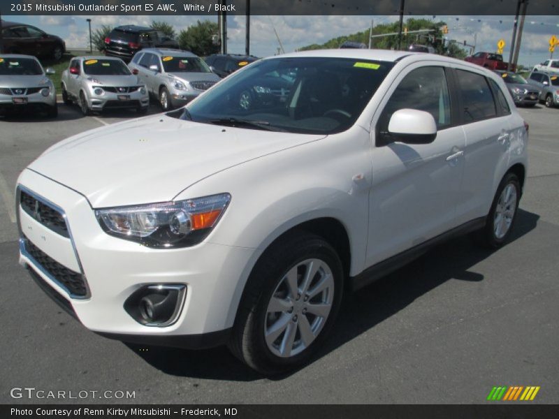 White / Black 2015 Mitsubishi Outlander Sport ES AWC