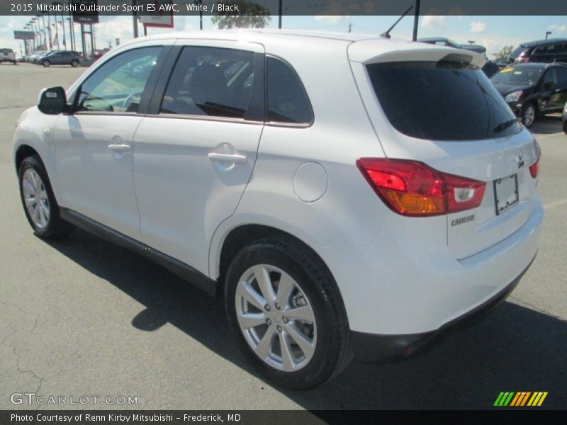 White / Black 2015 Mitsubishi Outlander Sport ES AWC