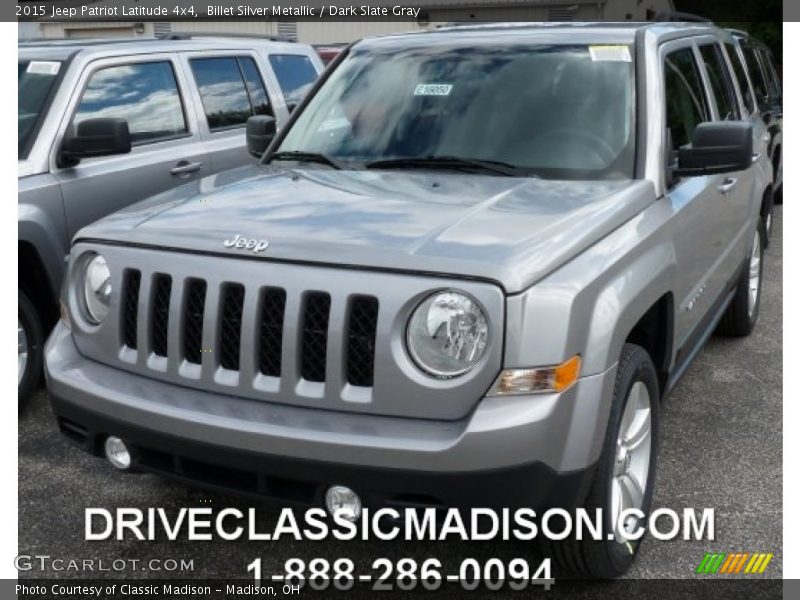 Billet Silver Metallic / Dark Slate Gray 2015 Jeep Patriot Latitude 4x4