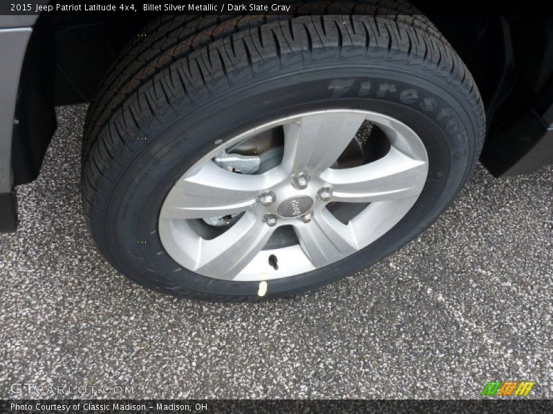 Billet Silver Metallic / Dark Slate Gray 2015 Jeep Patriot Latitude 4x4