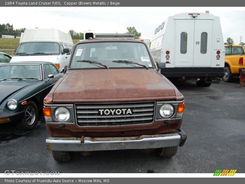 Copper (Brown) Metallic / Beige 1984 Toyota Land Cruiser FJ60