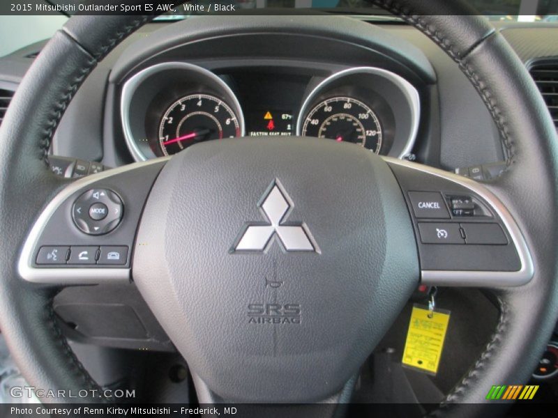 White / Black 2015 Mitsubishi Outlander Sport ES AWC