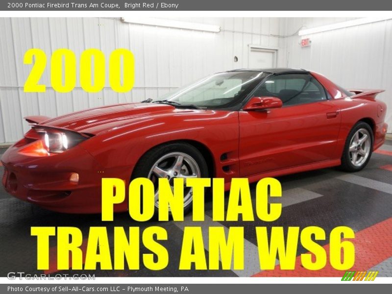Bright Red / Ebony 2000 Pontiac Firebird Trans Am Coupe