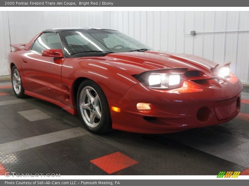 Bright Red / Ebony 2000 Pontiac Firebird Trans Am Coupe