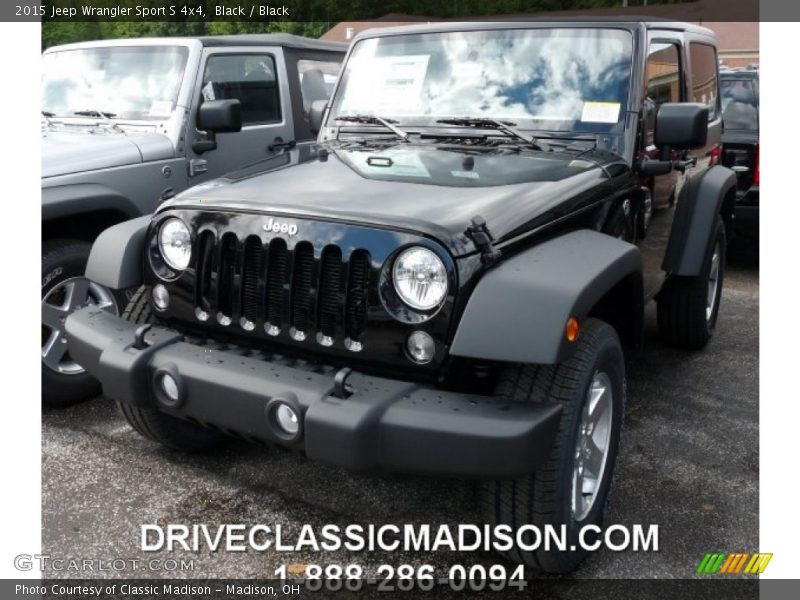 Black / Black 2015 Jeep Wrangler Sport S 4x4