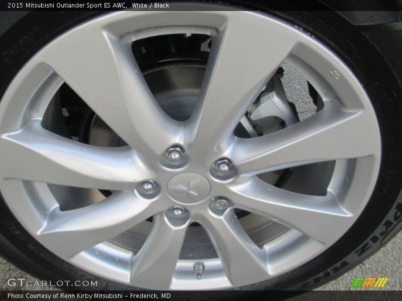 White / Black 2015 Mitsubishi Outlander Sport ES AWC