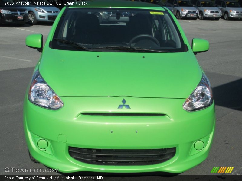 Kiwi Green / Black 2015 Mitsubishi Mirage DE