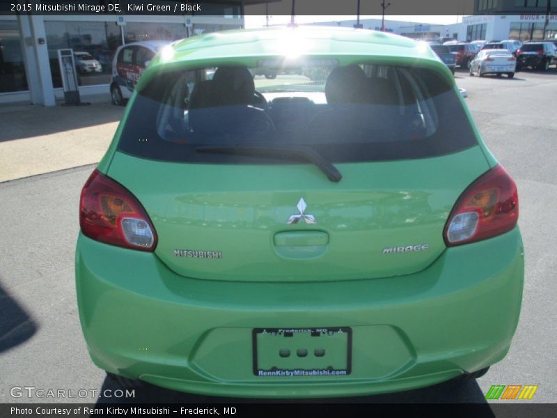 Kiwi Green / Black 2015 Mitsubishi Mirage DE