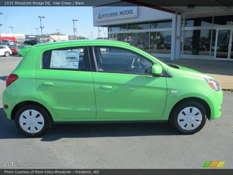 Kiwi Green / Black 2015 Mitsubishi Mirage DE