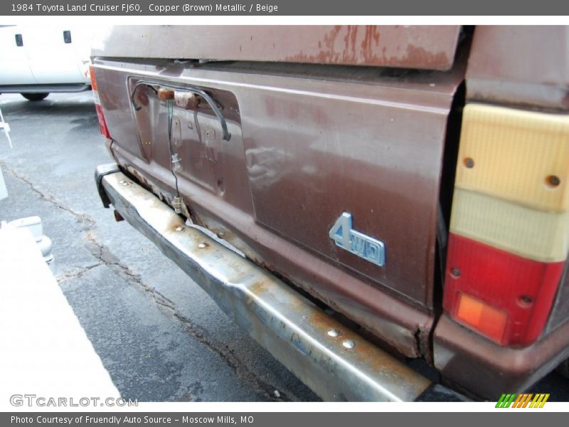 Copper (Brown) Metallic / Beige 1984 Toyota Land Cruiser FJ60