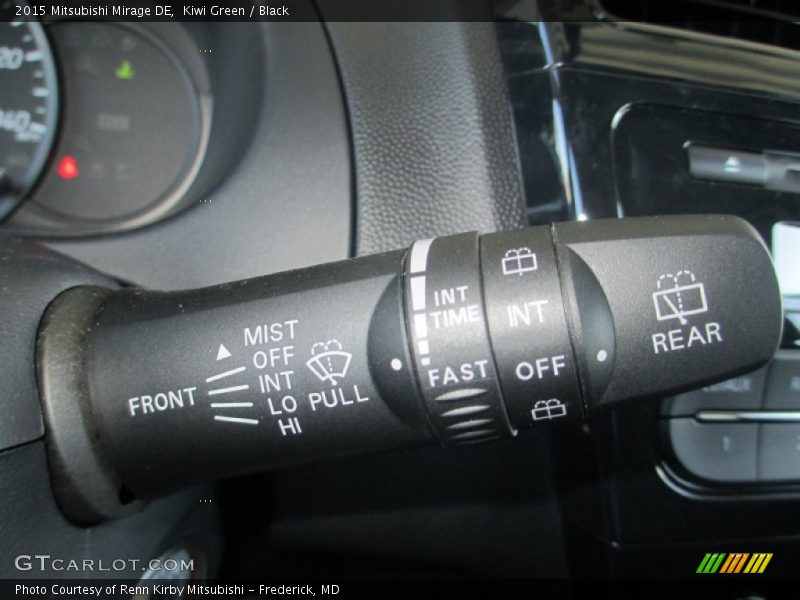 Kiwi Green / Black 2015 Mitsubishi Mirage DE